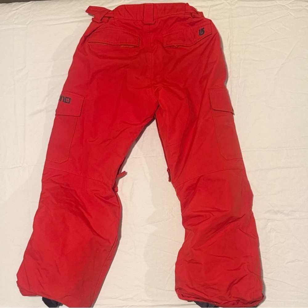 Burton Kids Bright Red Snow Pants - Picture 3 of 4